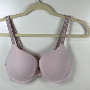 Victoria's Secret t shirt‎ push up full coverage bra pink
